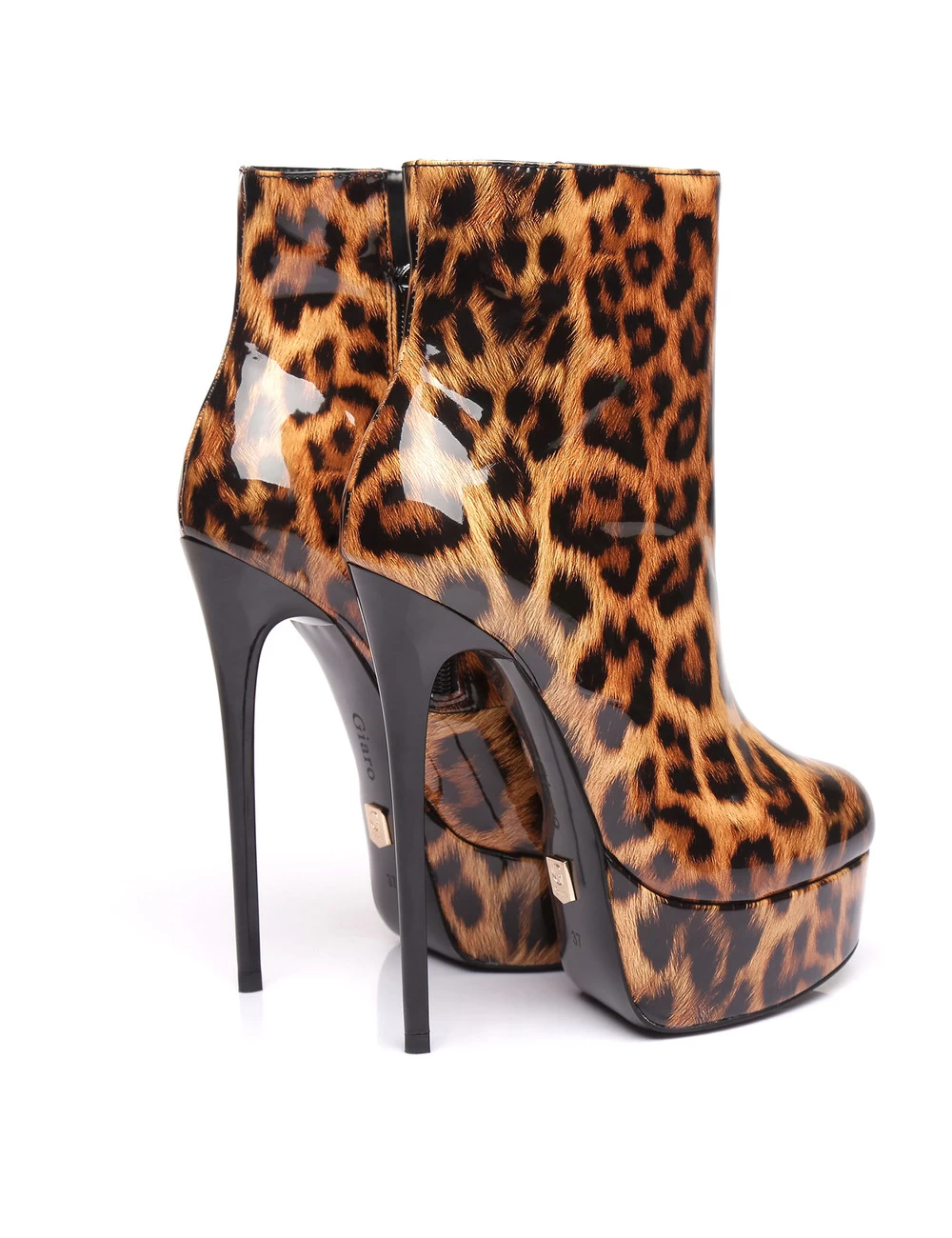 Giaro Shiny Leopard Giaro "Galana" Ankle Boots 8 Giaro Shiny Leopard Giaro "Galana" Ankle Boots - Image 8