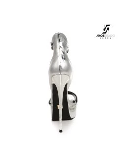 Giaro Silver Shiny Giaro MINA High Ankle Belt Sandals -Urban Sole Shop giaro silver shiny giaro mina high ankle belt sand 2