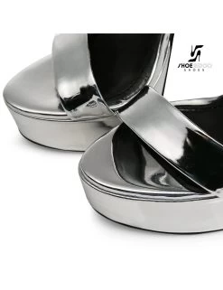 Giaro Silver Shiny Giaro MINA High Ankle Belt Sandals -Urban Sole Shop giaro silver shiny giaro mina high ankle belt sand 7