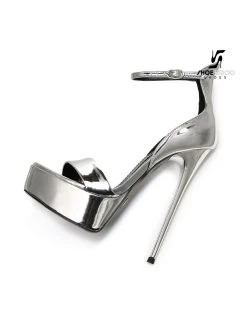 Giaro Silver Shiny Giaro MINA High Ankle Belt Sandals -Urban Sole Shop giaro silver shiny giaro mina high ankle belt sand 9