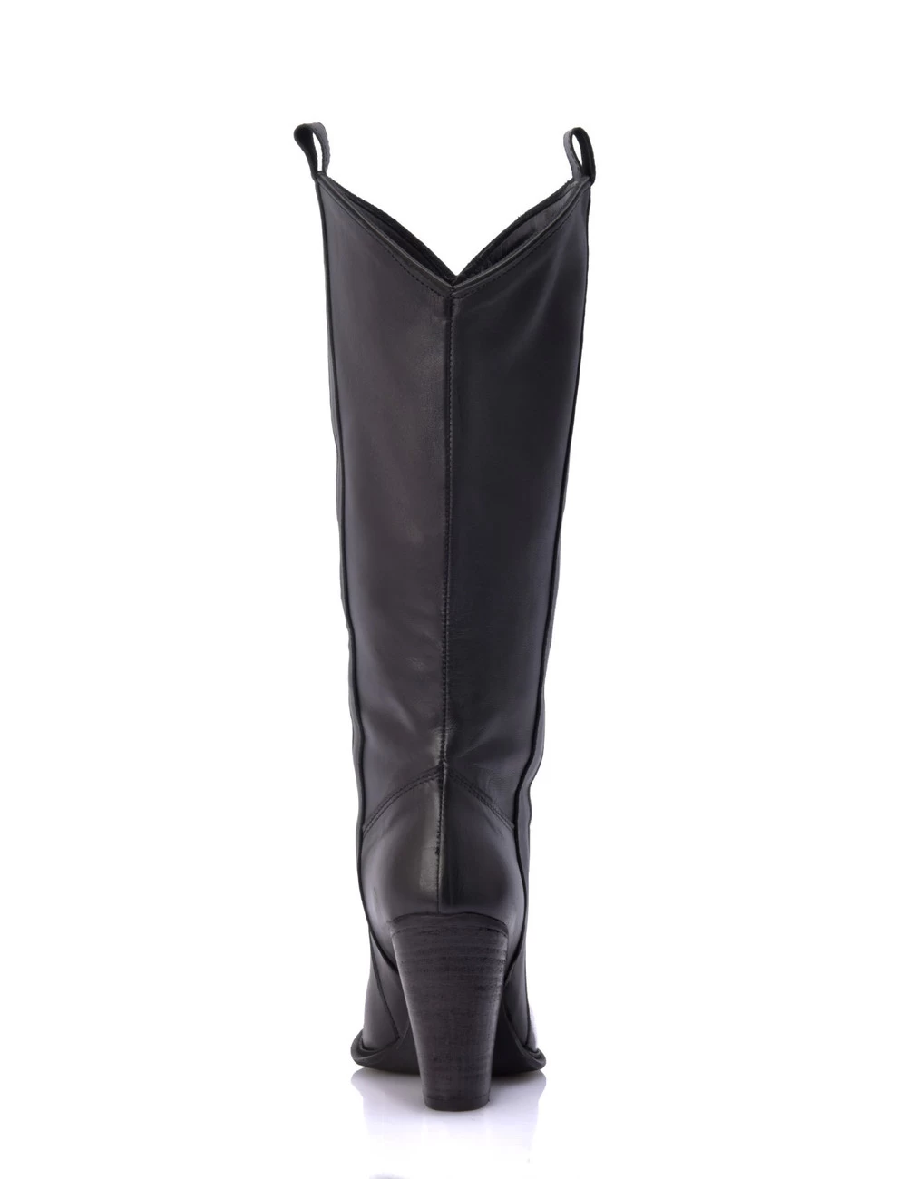 Sanctum Black Leather Raquel High Heel Cowboy Boots 3 Sanctum Black Leather Raquel High Heel Cowboy Boots - Image 3