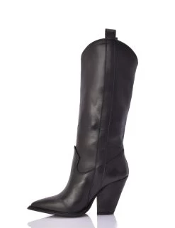 Sanctum Black Leather Raquel High Heel Cowboy Boots 14 Sanctum Black Leather Raquel High Heel Cowboy Boots -Urban Sole Shop sanctum black leather raquel high heel cowboy boot 4