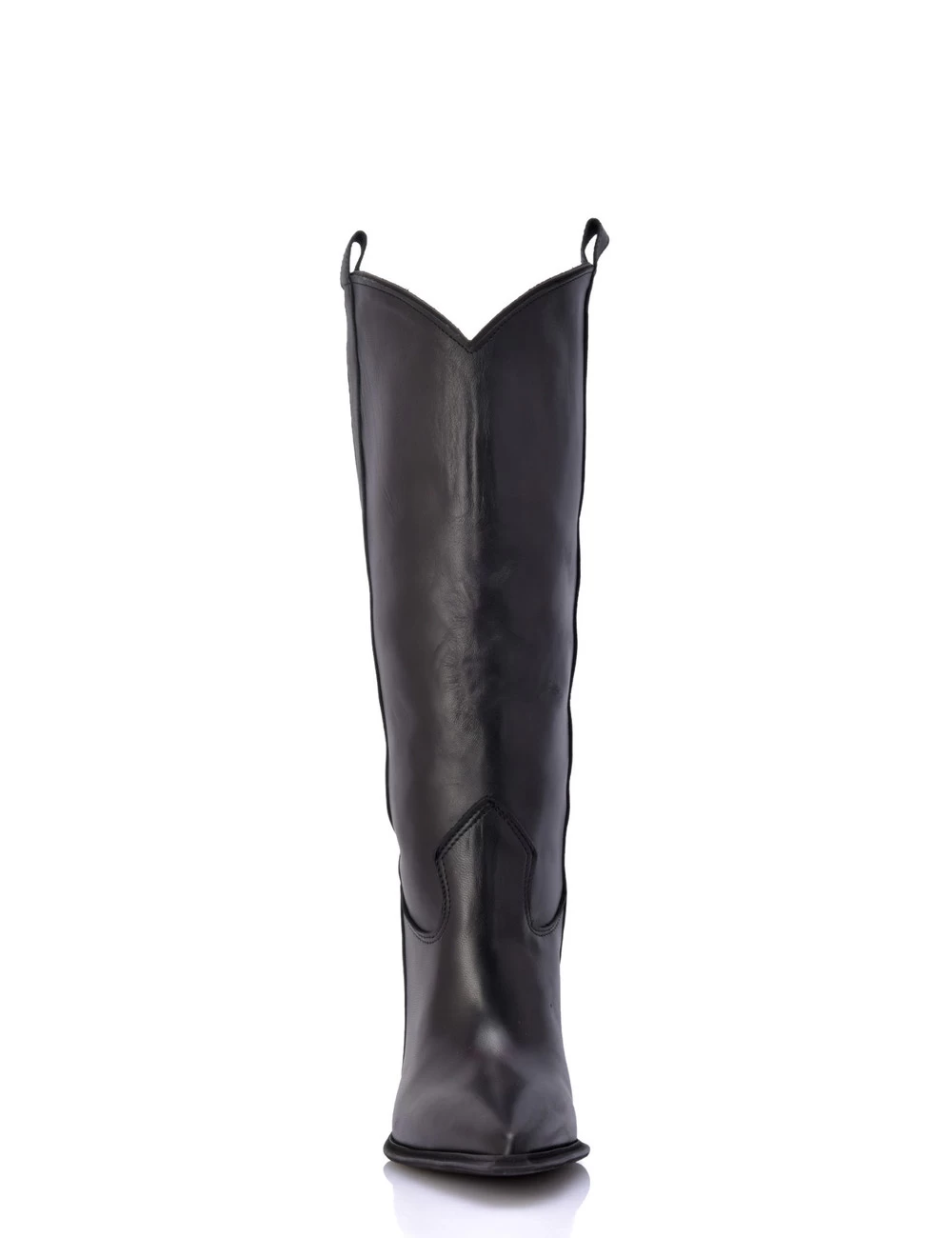 Sanctum Black Leather Raquel High Heel Cowboy Boots 7 Sanctum Black Leather Raquel High Heel Cowboy Boots - Image 7