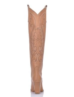 Sanctum Brown Leather Cardinale Cowboy Boots -Urban Sole Shop sanctum brown leather cardinale cowboy boots 4