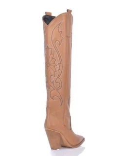 Sanctum Brown Leather Cardinale Cowboy Boots -Urban Sole Shop sanctum brown leather cardinale cowboy boots 5