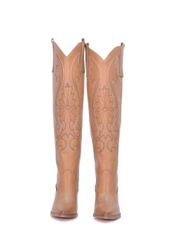 Sanctum Brown Leather Cardinale Cowboy Boots -Urban Sole Shop sanctum brown leather cardinale cowboy boots 7