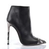 Sanctum High Italian Ankle Boots VESTA With Python Stiletto Heels In Real Leather