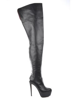 Sanctum High Italian Crotch Boots ISIS With Platform Heels In Real Leather