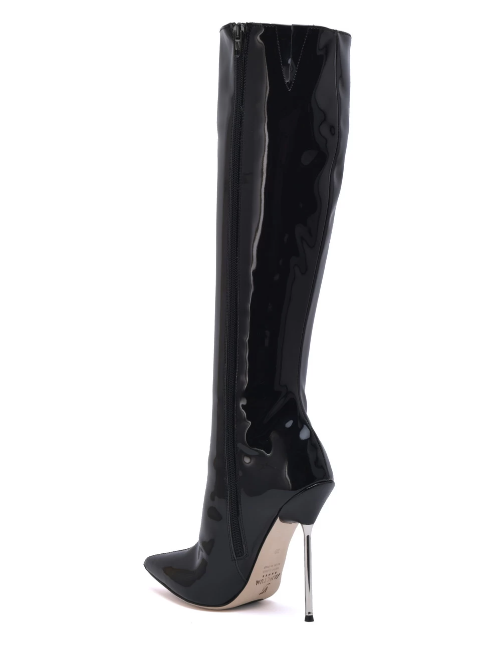 Sanctum High Italian Knee Boots GAIA With Stiletto Heels In Genuine Patent Leather 3 Sanctum High Italian Knee Boots GAIA With Stiletto Heels In Genuine Patent Leather - Image 3