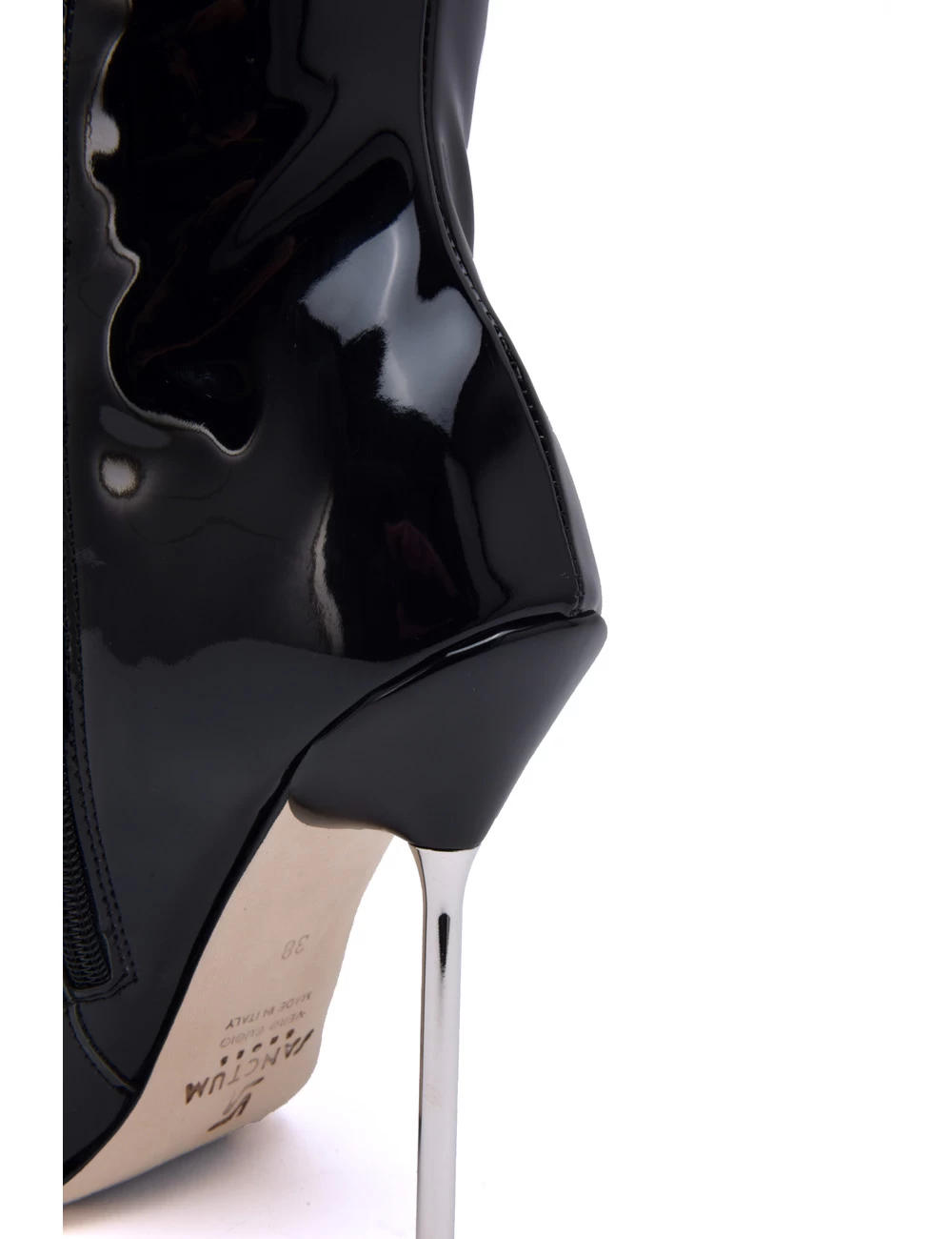 Sanctum High Italian Knee Boots GAIA With Stiletto Heels In Genuine Patent Leather 6 Sanctum High Italian Knee Boots GAIA With Stiletto Heels In Genuine Patent Leather - Image 6