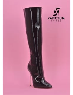 Sanctum High Italian Knee Boots GAIA With Stiletto Heels In Genuine Patent Leather 18 Sanctum High Italian Knee Boots GAIA With Stiletto Heels In Genuine Patent Leather -Urban Sole Shop sanctum high italian knee boots gaia with stiletto 7