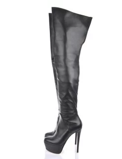 Sanctum High Italian Thigh Boots ISIS With Platform Heels In Real Leather -Urban Sole Shop sanctum high italian thigh boots isis with platfor 5