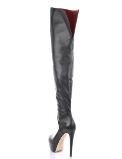 Sanctum High Italian Thigh Boots ISIS With Platform Heels In Real Leather -Urban Sole Shop sanctum high italian thigh boots isis with platfor 9