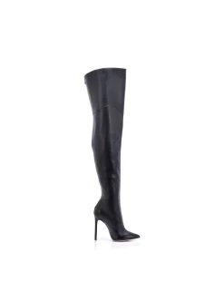 Sanctum High Italian THIGH Boots VESPER With Full Back Zipper In Genuine Leather -Urban Sole Shop sanctum high italian thigh boots vesper with full 4