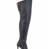 Sanctum High Italian Thigh Boots VESTA With 10cm Stiletto Heels In Genuine Leather
