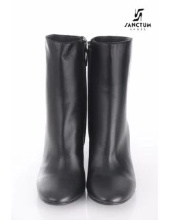 Sanctum Italian Ankle Boots With Block Heels Made Of Genuine Calf Leather -Urban Sole Shop sanctum italian ankle boots with block heels made 3