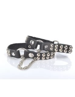 Sanctum LEATHER BOOT BELT LEA - 2CM - SINGLE CHAIN - BLACK NAPPA