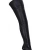 Sanctum Sanctum MAYDAY - EXTREME POINTY THIGH BOOTS BLACK NAPPA