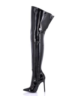 Sanctum Vegan High Thigh Boots GIGI With Stiletto Heel In Italian VEGAN Shiny Leather 11 Sanctum Vegan High Thigh Boots GIGI With Stiletto Heel In Italian VEGAN Shiny Leather -Urban Sole Shop sanctum vegan high thigh boots gigi with stiletto 3