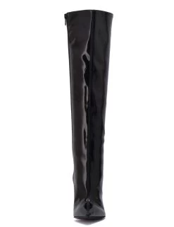 Sanctum Vegan Knee Boots GINA With Stiletto Heel In Italian VEGAN Shiny Leather -Urban Sole Shop sanctum vegan knee boots gina with stiletto heel i 2
