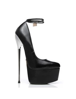 SLICK Black ESSENCE Giaro SLICK Platform Pumps With Locking Ankle Strap 12 SLICK Black ESSENCE Giaro SLICK Platform Pumps With Locking Ankle Strap -Urban Sole Shop slick black essence giaro slick platform pumps wit 2