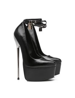 SLICK Black ESSENCE Giaro SLICK Platform Pumps With Locking Ankle Strap 18 SLICK Black ESSENCE Giaro SLICK Platform Pumps With Locking Ankle Strap -Urban Sole Shop slick black essence giaro slick platform pumps wit 8