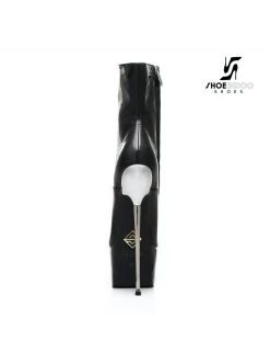 SLICK Black Giaro SLICK ENZO Fetish Platform Booties With Silver Heels 13 SLICK Black Giaro SLICK ENZO Fetish Platform Booties With Silver Heels -Urban Sole Shop slick black giaro slick enzo fetish platform booti 2