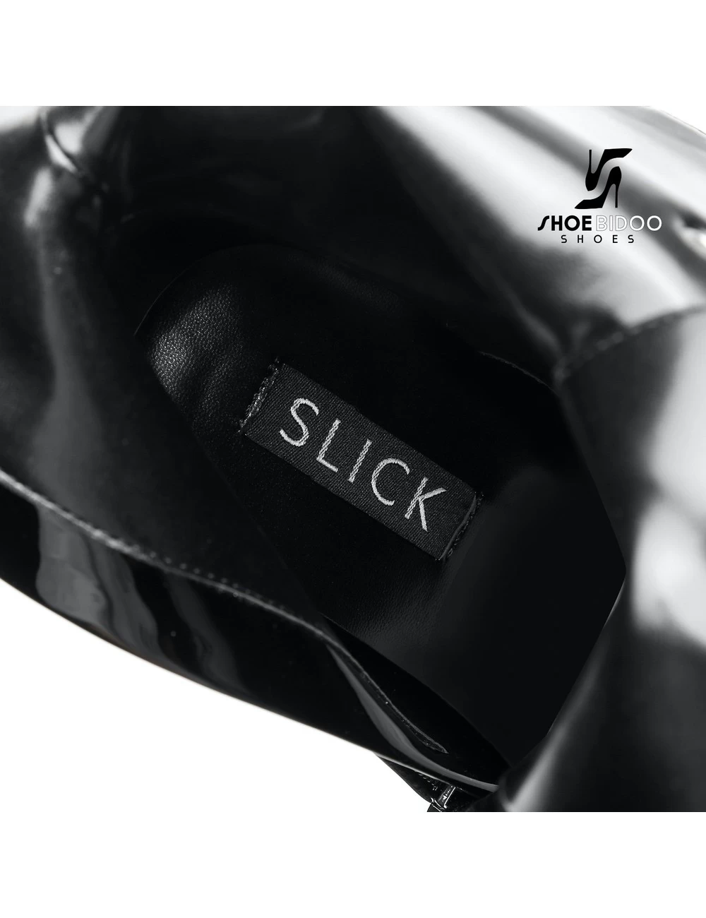 SLICK Black Giaro SLICK ENZO Fetish Platform Booties With Silver Heels 10 SLICK Black Giaro SLICK ENZO Fetish Platform Booties With Silver Heels - Image 10
