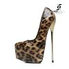 SLICK Leopard Giaro SLICK ESCALA Platform Pumps With Gold Heels