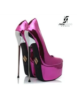 SLICK Liquid FUCHSIA Giaro SLICK ESCALA Platform Pumps With Silver Heels 15 SLICK Liquid FUCHSIA Giaro SLICK ESCALA Platform Pumps With Silver Heels -Urban Sole Shop slick liquid fuchsia giaro slick escala platform p 4