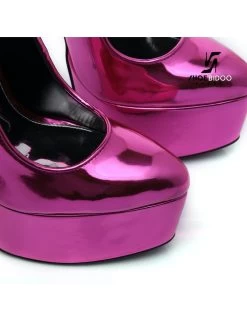 SLICK Liquid FUCHSIA Giaro SLICK ESCALA Platform Pumps With Silver Heels 17 SLICK Liquid FUCHSIA Giaro SLICK ESCALA Platform Pumps With Silver Heels -Urban Sole Shop slick liquid fuchsia giaro slick escala platform p 6