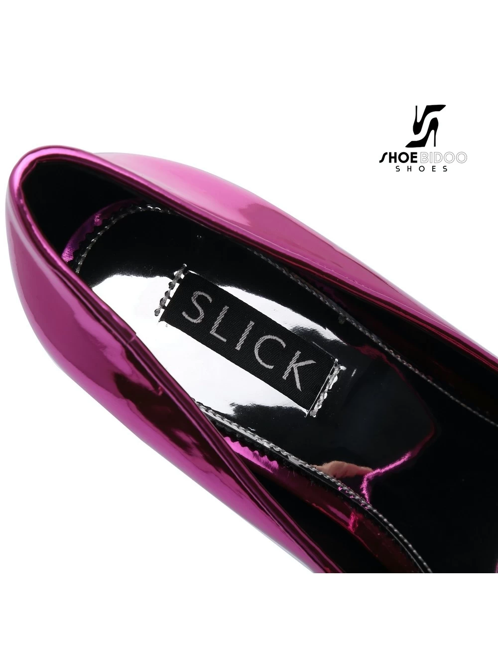 SLICK Liquid FUCHSIA Giaro SLICK ESCALA Platform Pumps With Silver Heels 9 SLICK Liquid FUCHSIA Giaro SLICK ESCALA Platform Pumps With Silver Heels - Image 9