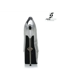 SLICK Liquid Silver Giaro SLICK ESCALA Platform Pumps With Silver Heels 13 SLICK Liquid Silver Giaro SLICK ESCALA Platform Pumps With Silver Heels -Urban Sole Shop slick liquid silver giaro slick escala platform pu 2