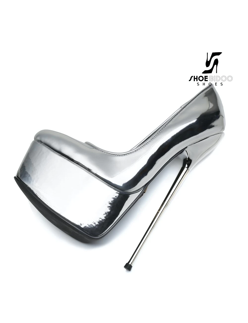 SLICK Liquid Silver Giaro SLICK ESCALA Platform Pumps With Silver Heels 9 SLICK Liquid Silver Giaro SLICK ESCALA Platform Pumps With Silver Heels - Image 9