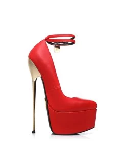 SLICK Red ESSENCE Giaro SLICK Platform Pumps With Locking Ankle Strap 14 SLICK Red ESSENCE Giaro SLICK Platform Pumps With Locking Ankle Strap -Urban Sole Shop slick red essence giaro slick platform pumps with 3
