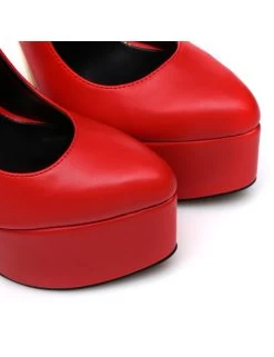 SLICK Red ESSENCE Giaro SLICK Platform Pumps With Locking Ankle Strap 19 SLICK Red ESSENCE Giaro SLICK Platform Pumps With Locking Ankle Strap -Urban Sole Shop slick red essence giaro slick platform pumps with 8