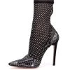 Stephane Vegan JINX Glitter Ankle Boots Transparent